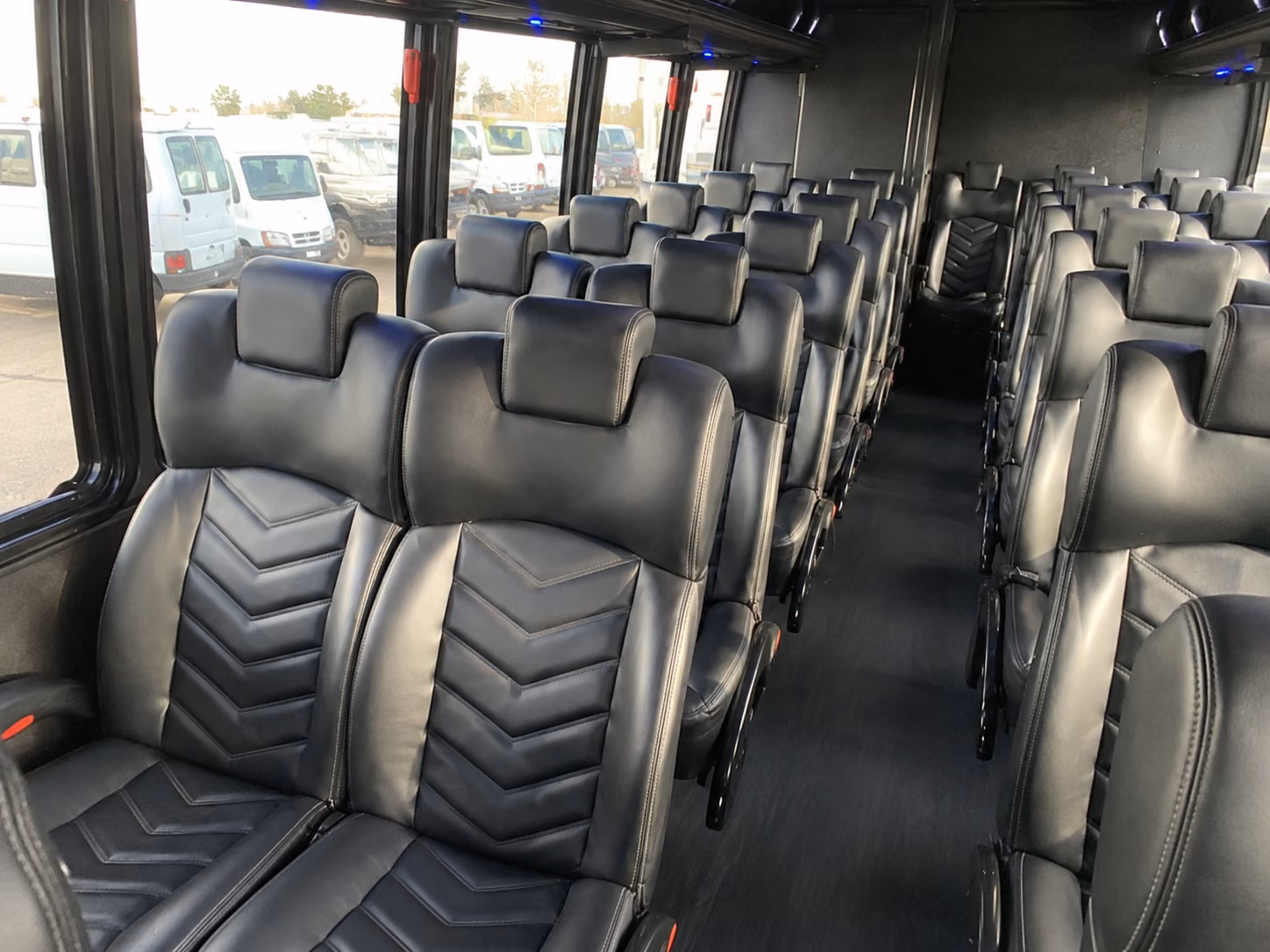 15 passenger minibus interior