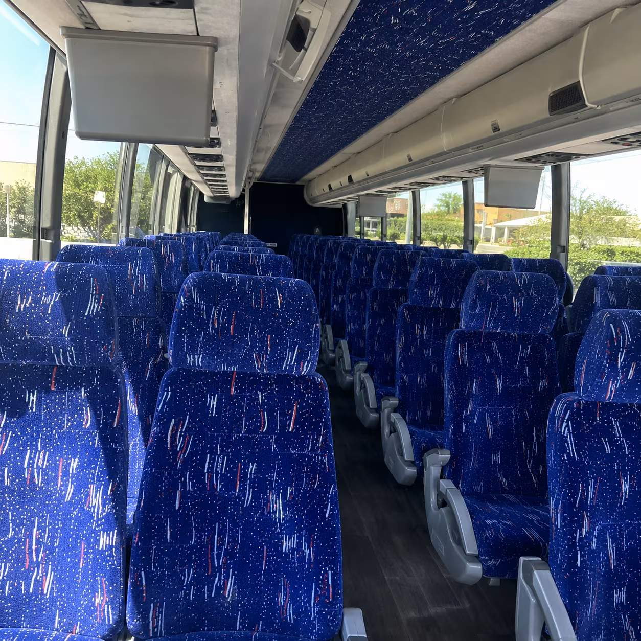 torrance charter bus rental interior